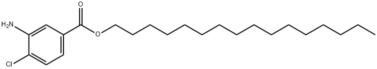 3-Amino-4-chlorobenzoic acid hexadecyl ester 구조식 이미지