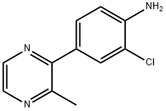 2-Chloro-4-(3-methylpyrazin-2-yl)aniline Structure