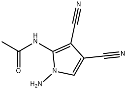 Acetamide,  N-(1-amino-3,4-dicyano-1H-pyrrol-2-yl)- Structure
