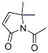 2H-Pyrrol-2-one, 1-acetyl-1,5-dihydro-5,5-dimethyl- (9CI) 구조식 이미지