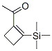 Ethanone, 1-[2-(trimethylsilyl)-1-cyclobuten-1-yl]- (9CI) 구조식 이미지