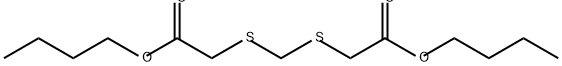 METHYLENEBIS(THIOGLYCOLIC ACID DI-N-BUTYL ESTER) Structure