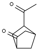 Bicyclo[2.2.1]heptan-2-one, 5-acetyl-, endo- (9CI) Structure