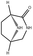 3,8-Diazabicyclo[3.2.1]octan-2-one,(1S)-(9CI) Structure