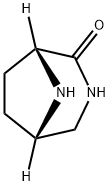 3,8-Diazabicyclo[3.2.1]octan-2-one,(1R)-(9CI) Structure