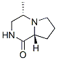 Pyrrolo[1,2-a]pyrazin-1(2H)-one, hexahydro-4-methyl-, (4S-trans)- (9CI) Structure