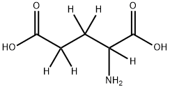 DL-GLUTAMIC-2,3,3,4,4-D5 ACID Structure