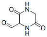 2-피페라진카르복스알데히드,3,6-디옥소-(9CI) 구조식 이미지