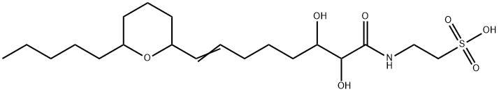 2-(2,3-디히드록시-9,13-옥시-7-옥타데세노일아미노)에탄술폰산 구조식 이미지