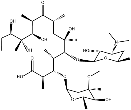 ErythroMycin가수분해된대사산물 구조식 이미지