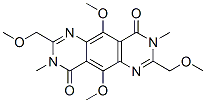 Pyrimido[4,5-g]quinazoline-4,9-dione,  3,8-dihydro-5,10-dimethoxy-2,7-bis(methoxymethyl)-3,8-dimethyl- Structure