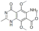 7-퀴나졸린카르복실산,6-아미노-1,4-디히드로-5,8-디메톡시-2-메틸-4-옥소-,메틸에스테르(9CI) 구조식 이미지