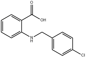 2-[(4-Chlorobenzyl)amino]benzoic acid 구조식 이미지