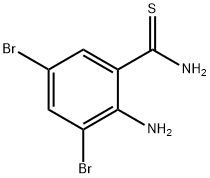 2-AMINO-3,5-DIBROMOTHIOBENZAMIDE Structure