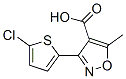 3-(5-chloro-2-thienyl)-5-methylisoxazole-4-carboxylic acid Structure