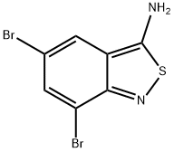 3-Amino-5,7-dibromo-2,1-benzisothiazole Structure