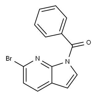 1-BENZOYL-6-BROMO-7-AZAINDOLE 구조식 이미지