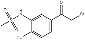 N-[5-(2-BROMO-ACETYL)-2-HYDROXY-PHENYL]-METHANESULFONAMIDE Structure