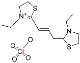 3-ethyl-2-[3-(3-ethylthiazolidin-2-ylidene)prop-1-enyl]-4,5-dihydrothiazolium perchlorate Structure