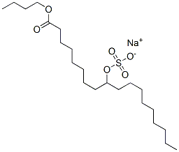 sodium 1-butyl 9-(sulphonatooxy)octadecanoate   Structure