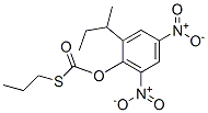 Thiocarbonic acid O-(2-sec-butyl-4,6-dinitrophenyl)S-propyl ester Structure