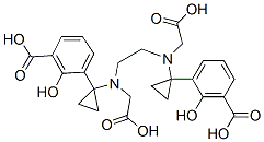 N,N'-bis(2-hydroxy-5-(ethylene-beta-carboxy)benzyl)ethylenediamine N,N'-diacetic acid Structure