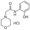 N-(2-Hydroxyphenyl)-4-morpholineacetamide monohydrochloride Structure