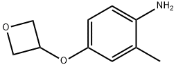 Benzenamine, 2-methyl-4-(3-oxetanyloxy)- Structure