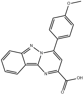 4-(4-methoxyphenyl)pyrimido[1,2-b]indazole-2-carboxylic acid Structure