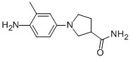 1-(4-AMINO-3-METHYLPHENYL)-3-PYRROLIDINECARBOXAMIDE Structure