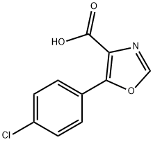 5-(4-Chlorophenyl)oxazole-4-carboxylic acid 구조식 이미지