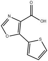 4-옥사졸카르복실산,5-(2-티에닐)- 구조식 이미지