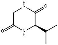 ®-3-아이소프로필-2,5-피페라진다이온 구조식 이미지