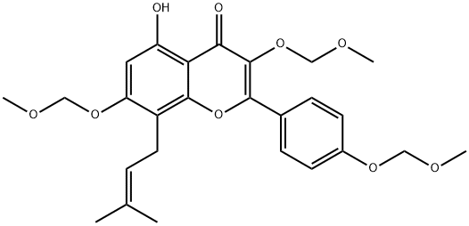 DesMethylIcaritin트리-O-메톡시메틸에테르 구조식 이미지