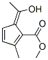 5-(1-히드록시에틸리덴)-2-메틸-1,3-시클로펜타디엔-1-카르복실산메틸에스테르 구조식 이미지
