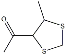 Ethanone, 1-(5-methyl-1,3-dithiolan-4-yl)- (9CI) Structure