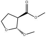 3-Furancarboxylicacid,tetrahydro-2-methoxy-,methylester,(2R-trans)-(9CI) Structure