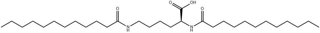 N2,N6-비스(1-옥소도데실)-L-리신 구조식 이미지