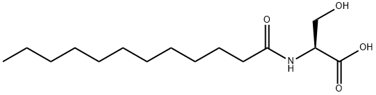 N-Dodecanoyl-L-serine 구조식 이미지