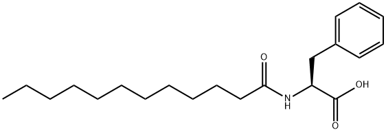 N-Dodecanoyl-L-phenlyalanine 구조식 이미지