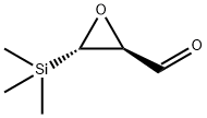 Oxiranecarboxaldehyde, 3-(trimethylsilyl)-, (2S-trans)- (9CI) Structure