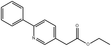3-Pyridineacetic acid, 6-phenyl-, ethyl ester Structure