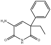 5-Amino-3-ethyl-3-phenyl-2,6(1H,3H)-pyridinedione 구조식 이미지