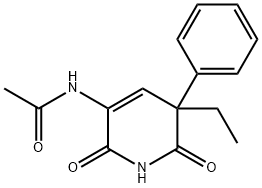N-(1,2,5,6-Tetrahydro-2,6-dioxo-5-ethyl-5-phenylpyridin-3-yl)acetamide Structure