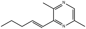 피라진,2,5-디메틸-3-(1-펜테닐)-,(E)-(9CI) 구조식 이미지