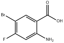 2-Amino-5-bromo-4-fluorobenzoicacid 구조식 이미지