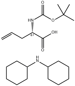 Boc-L-2-allylglycine dicyclohexylamine salt Structure