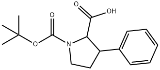 3-페닐-피롤리딘-1,2-디카복실산1-tert-부틸에스테르 구조식 이미지