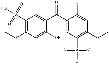 2,2'-Dihydroxy-4,4'-dimethoxybenzophenone-5,5'-disulfonic acid Structure