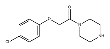 2-(4-CHLORO-PHENOXY)-1-PIPERAZIN-1-YL-ETHANONE 구조식 이미지